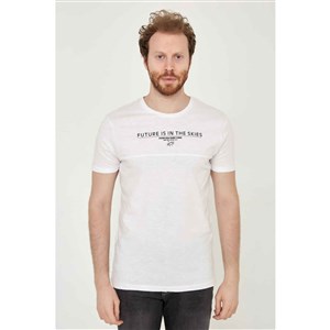 Cazador Erkek T-Shirt 21YCEEO04162 Beyaz