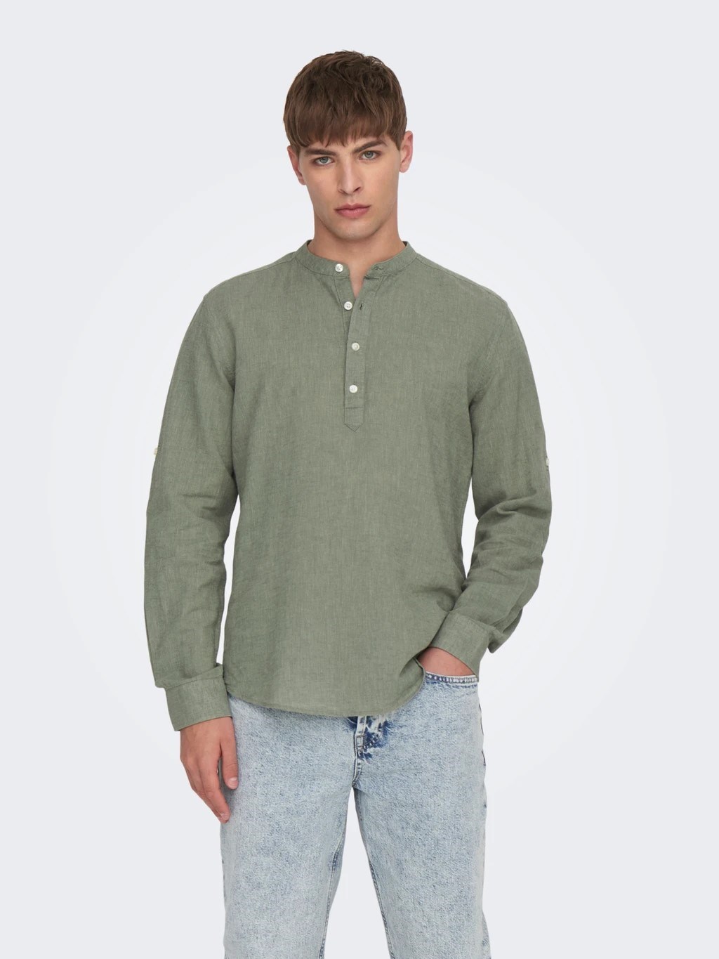 Only & Sons Erkek S-Shirt 22009883 Swamp