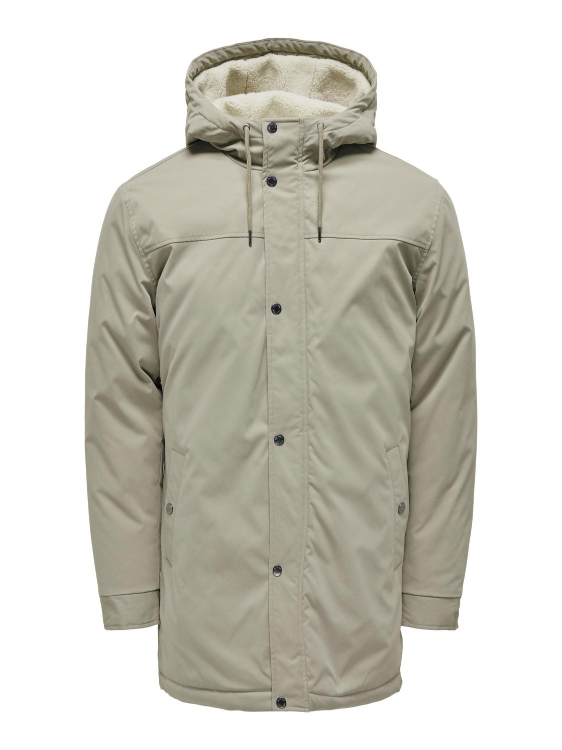 Only & Sons Erkek Parka 22025690 Vintage Khaki
