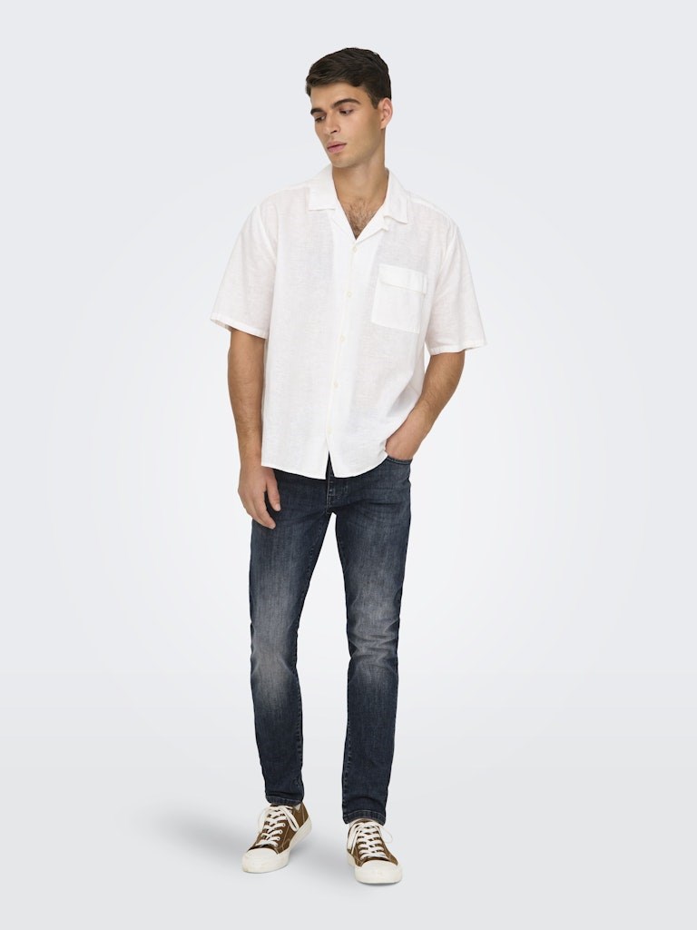 Only & Sons Erkek Pantolon 22026462 Blue Black Denim