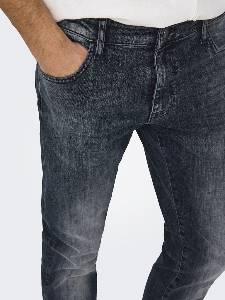 Only & Sons Erkek Pantolon 22026462 Blue Black Denim