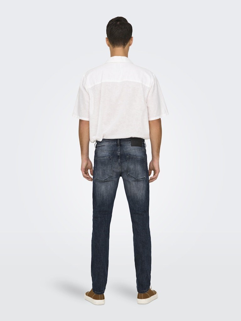Only & Sons Erkek Pantolon 22026462 Blue Black Denim