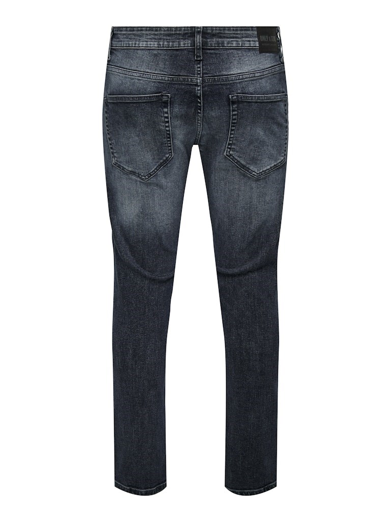 Only & Sons Erkek Pantolon 22026462 Blue Black Denim
