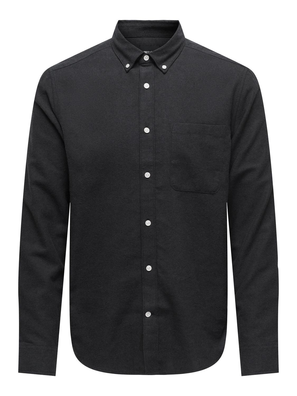 Only & Sons Erkek Gömlek 22027307 Black