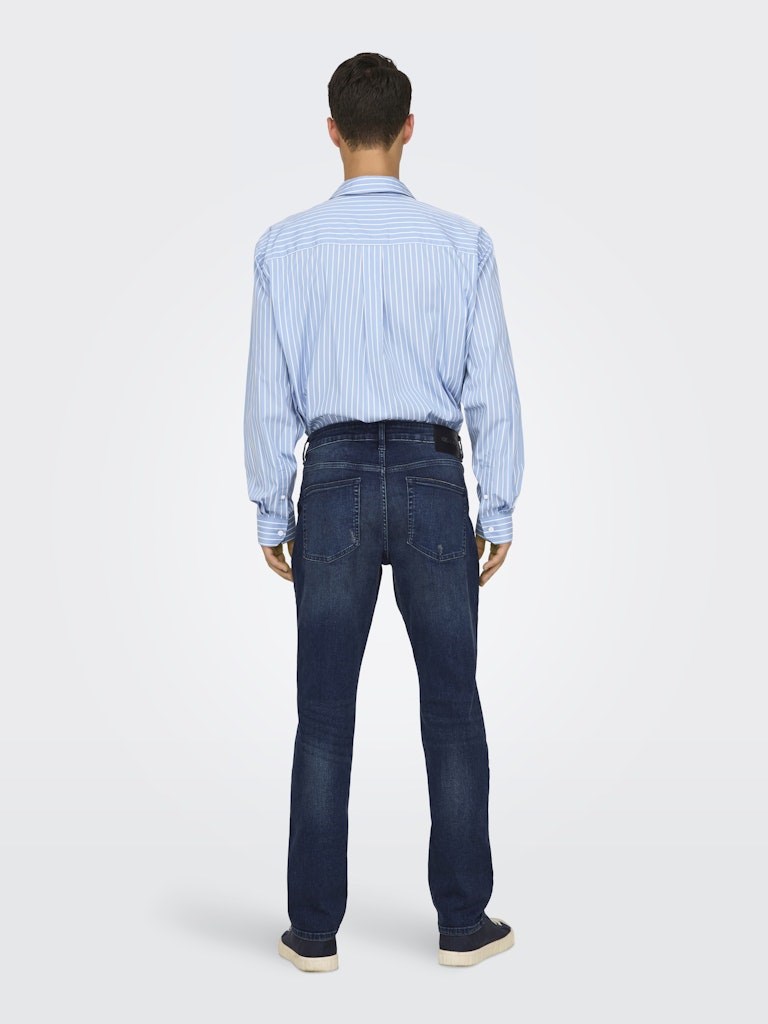 Only & Sons Erkek Pantolon 22027430 Dark Blue Denim