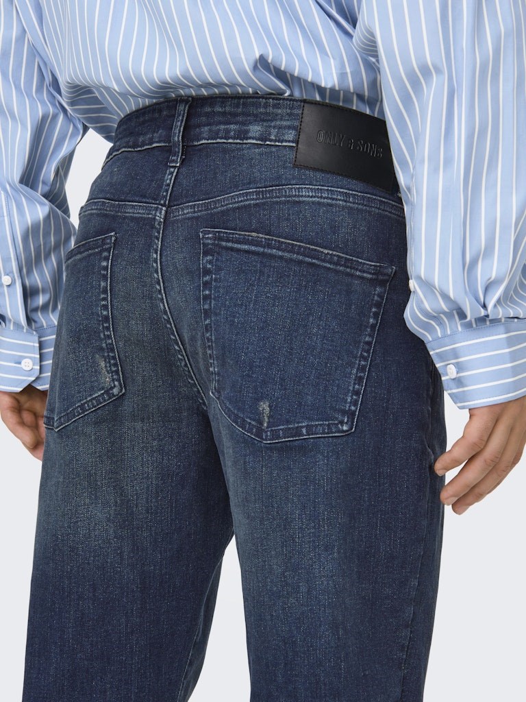 Only & Sons Erkek Pantolon 22027430 Dark Blue Denim
