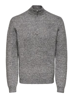 Only & Sons Erkek Kazak 22027686 Medium Grey Melange