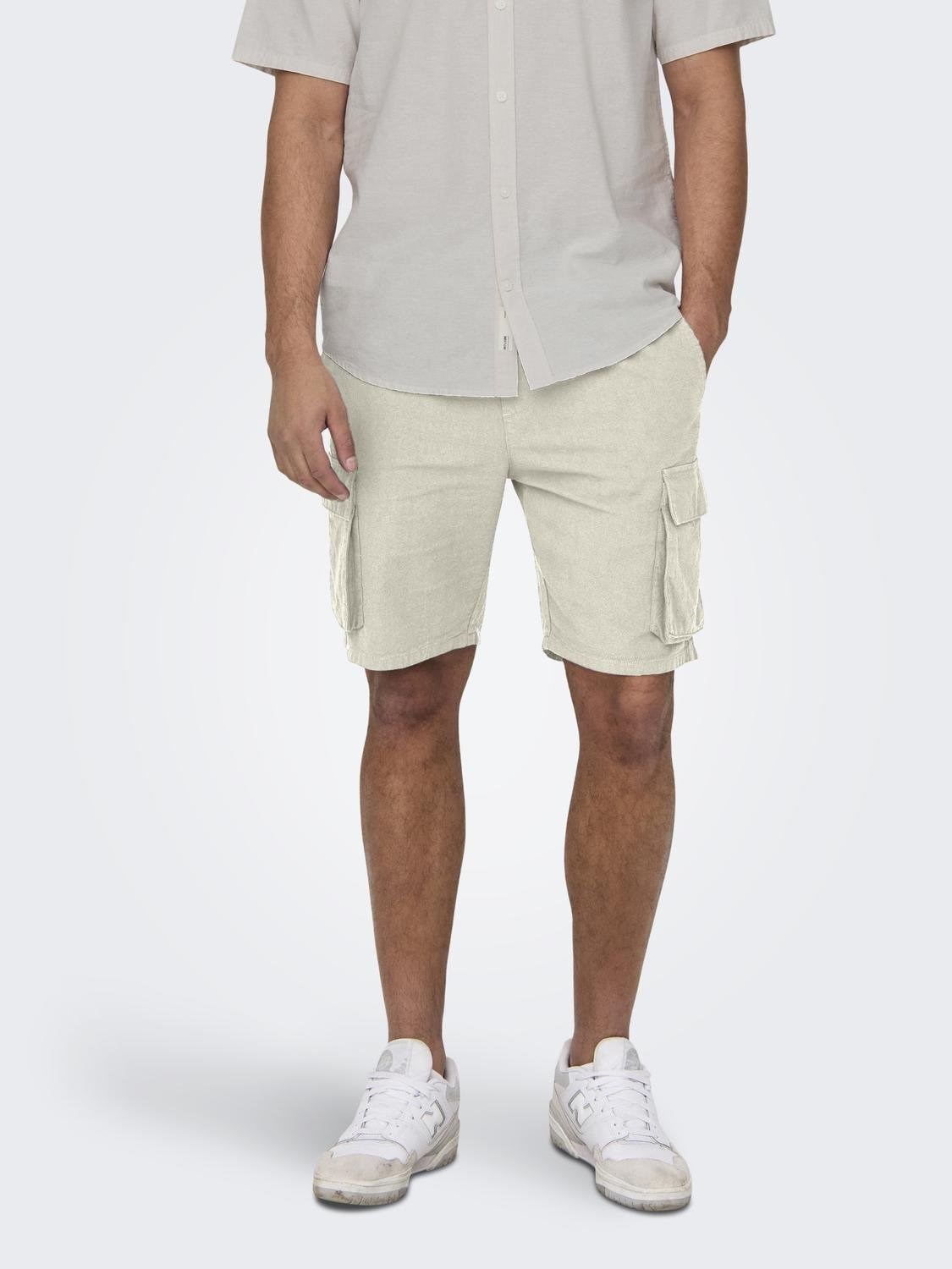 Only & Sons Erkek Şort 22028269 Silver Lining