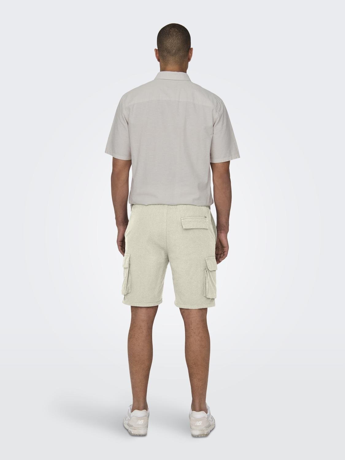 Only & Sons Erkek Şort 22028269 Silver Lining