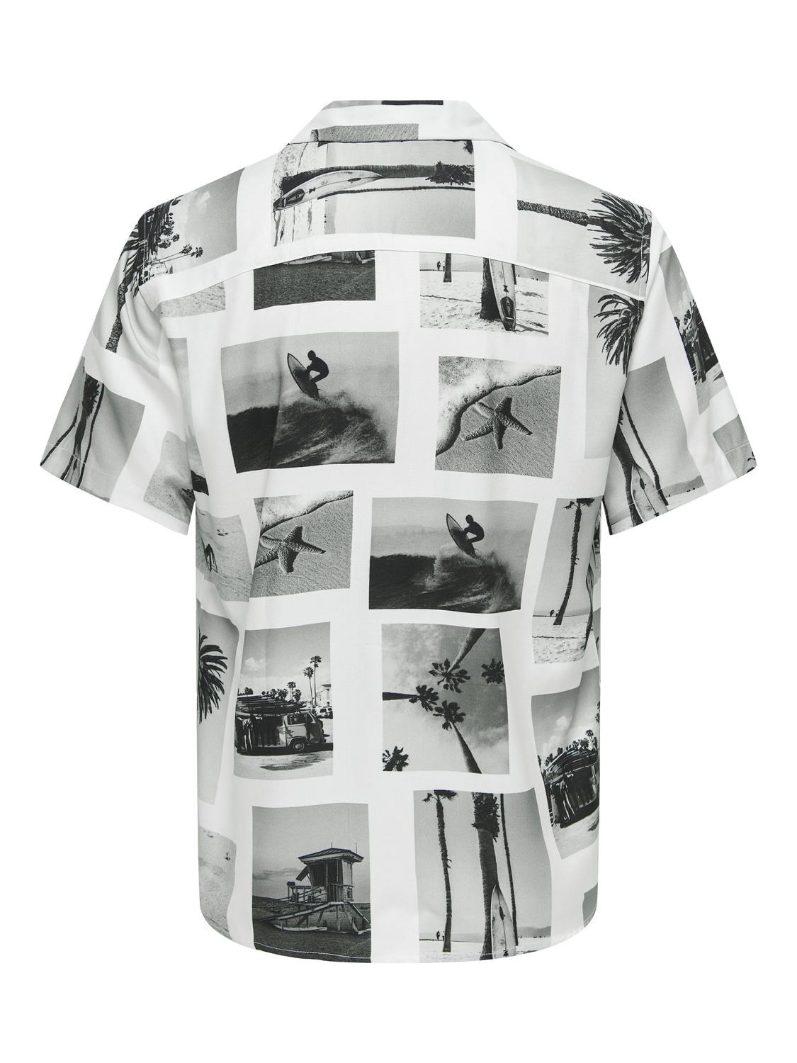 Only & Sons Erkek Gömlek 22028347 Bright White