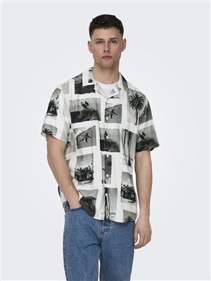 Only & Sons Erkek Gömlek 22028347 Bright White