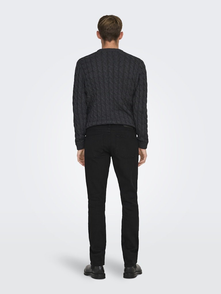 Only & Sons Erkek Pantolon 22028637 Black Denim