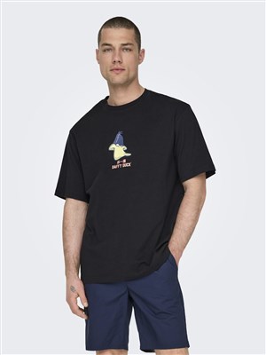 Only & Sons Erkek T-Shirt 22028698 Black