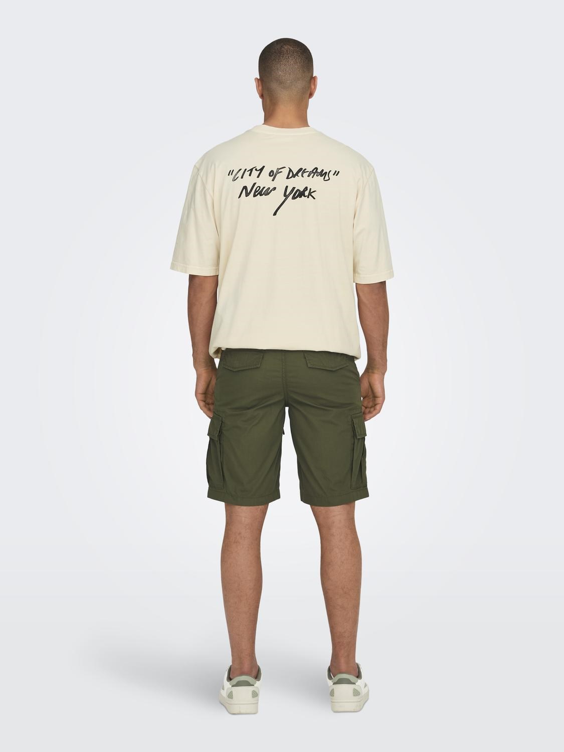 Only & Sons Erkek Şort 22029214 Olive Night