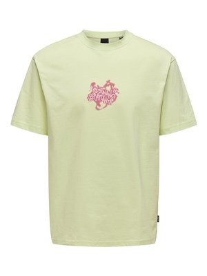Only & Sons Erkek T-Shirt 22029514 Lime Cream