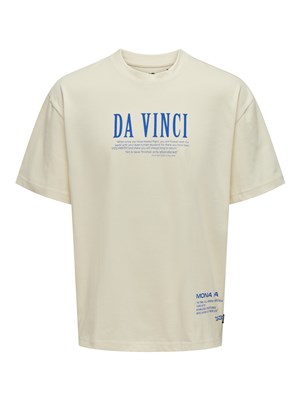 Only & Sons Erkek T-Shirt 22029520 Antique White