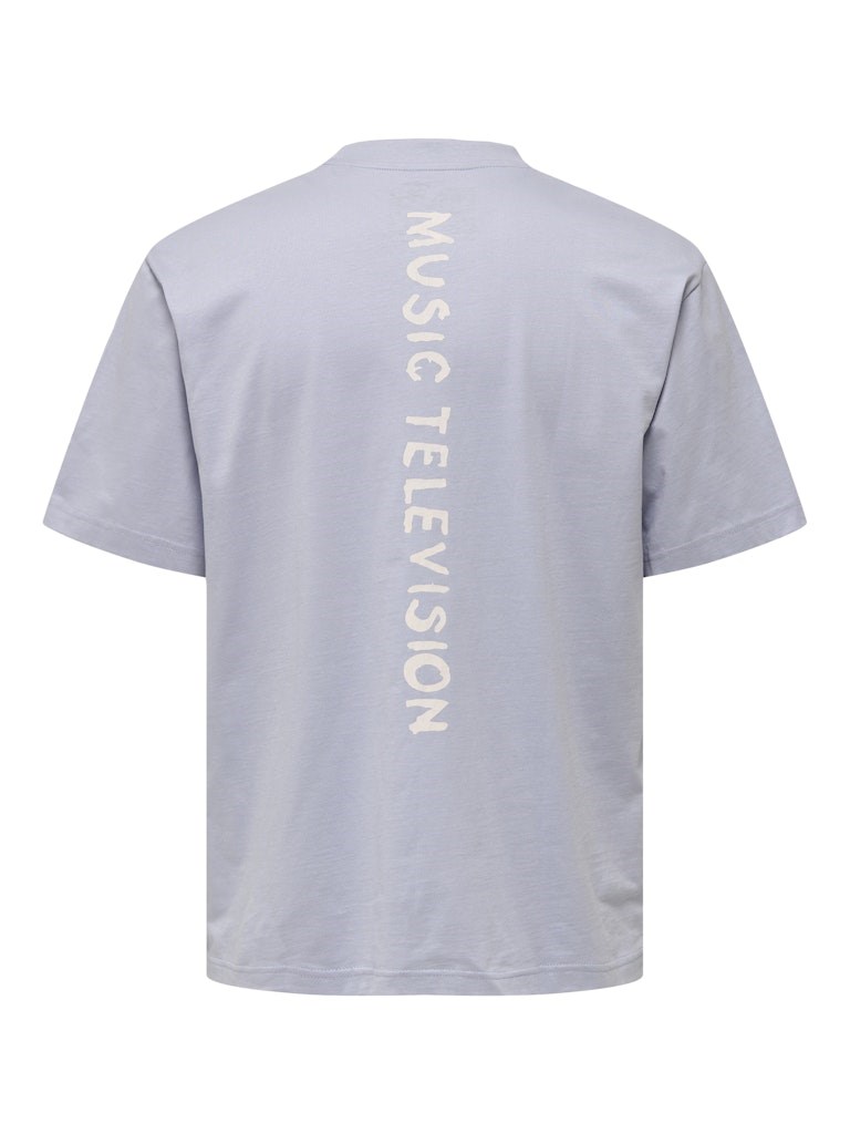 Only & Sons Erkek T-Shirt 22029523 Icelandic Blue