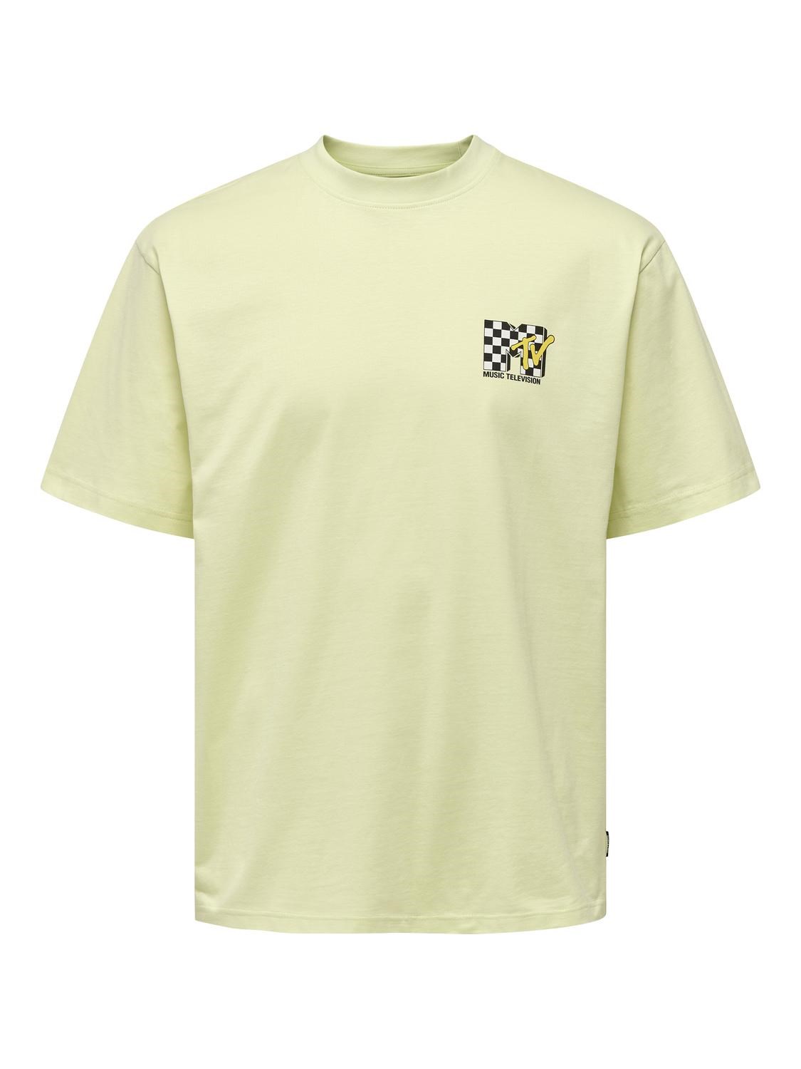Only & Sons Erkek T-Shirt 22029523 Lime Cream