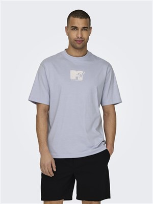 Only & Sons Erkek T-Shirt 22029523 Icelandic Blue