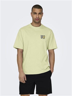 Only & Sons Erkek T-Shirt 22029523 Lime Cream