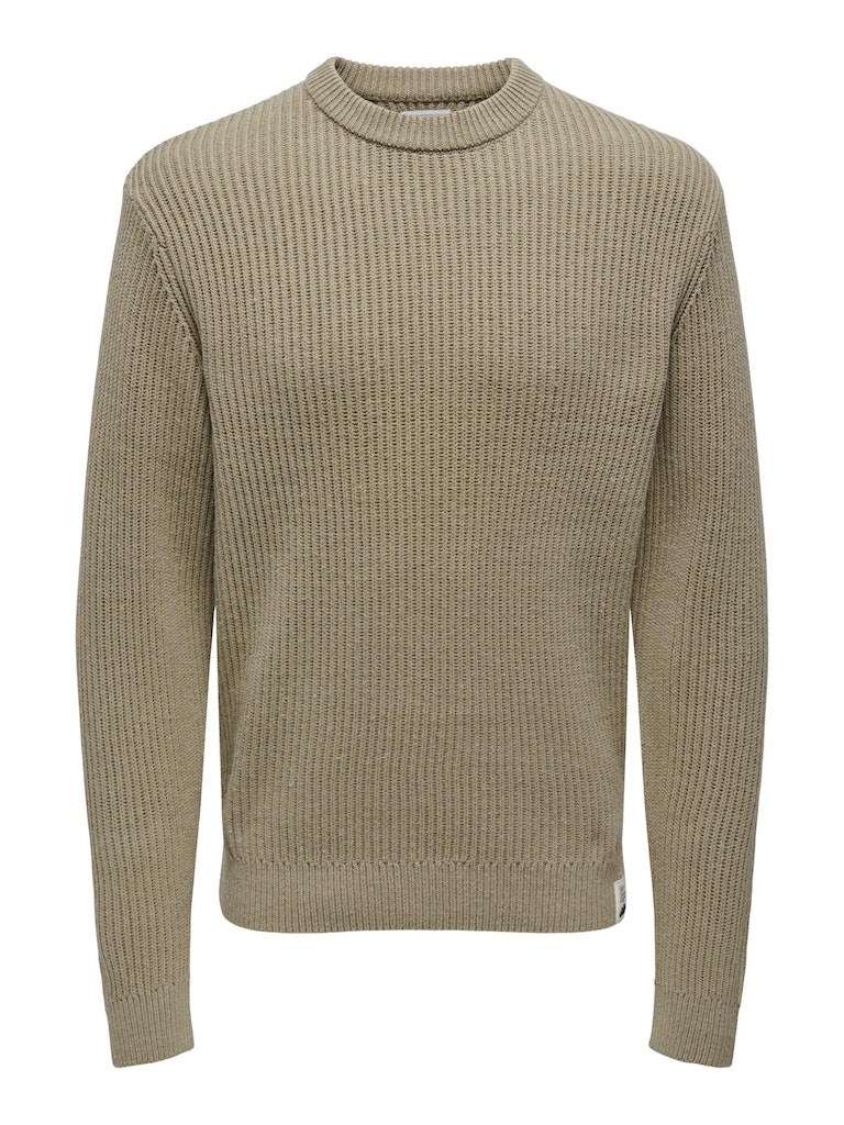 Only & Sons Erkek Triko 22030208 Chinchilla