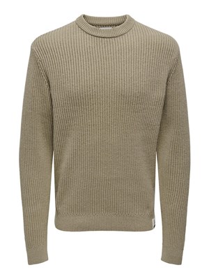 Only & Sons Erkek Triko 22030208 Chinchilla