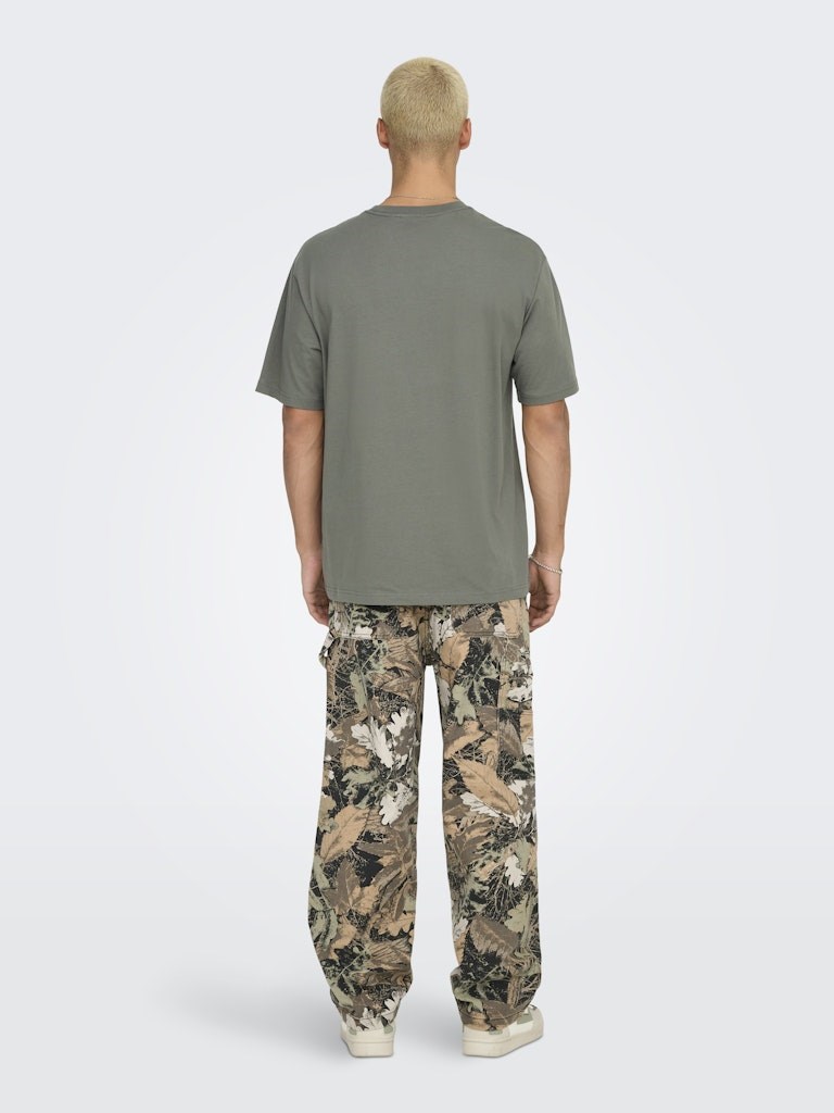 Only & Sons Erkek T-Shirt 22030925 Castor Gray