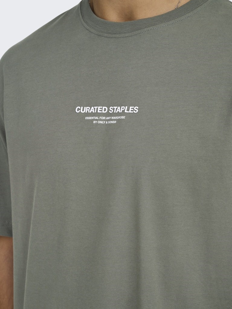 Only & Sons Erkek T-Shirt 22030925 Castor Gray