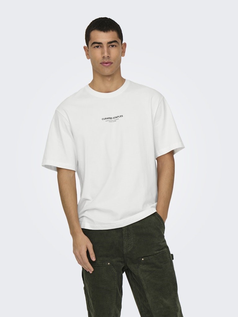 Only & Sons Erkek T-Shirt 22030925 Cloud Dancer
