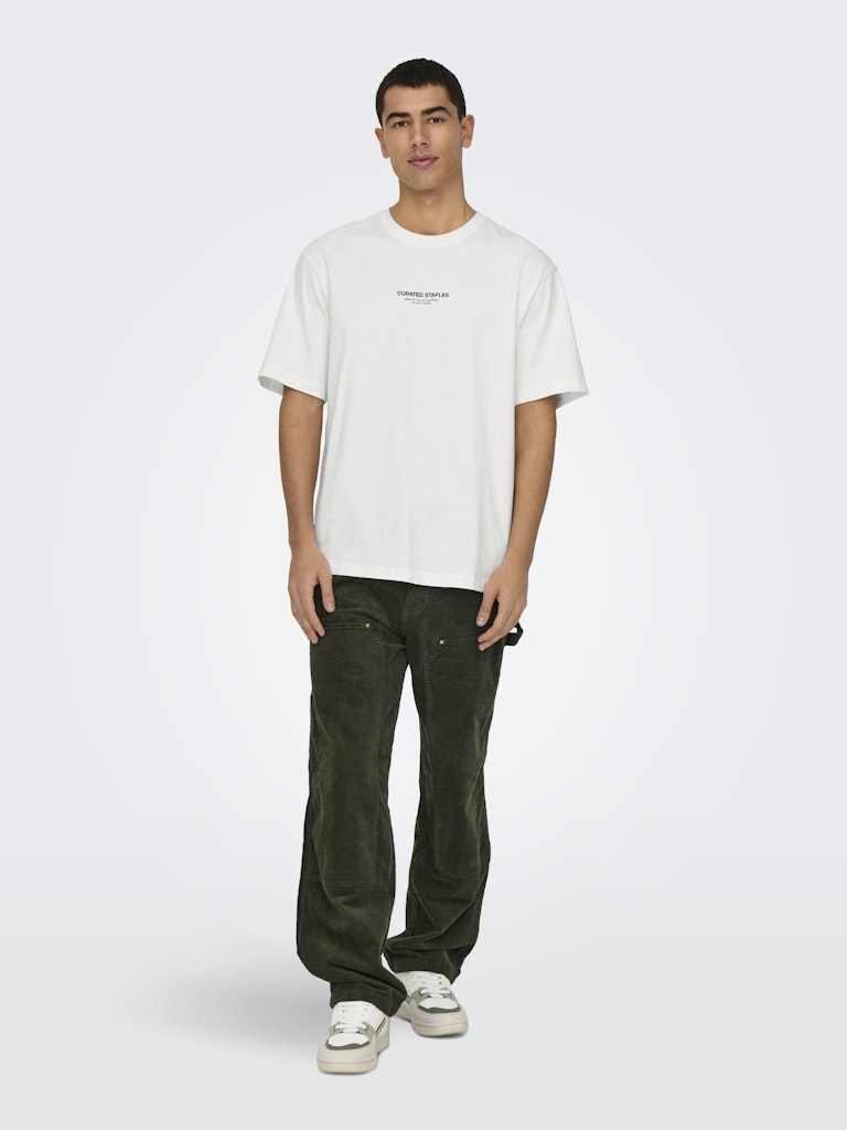 Only & Sons Erkek T-Shirt 22030925 Cloud Dancer