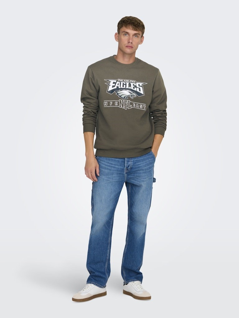 Only & Sons Erkek S-Shirt 22031838 Major Brown