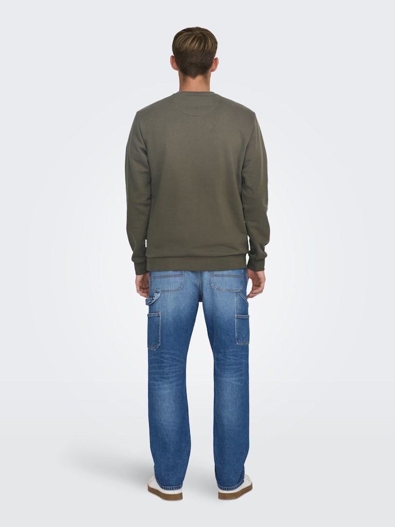 Only & Sons Erkek S-Shirt 22031838 Major Brown
