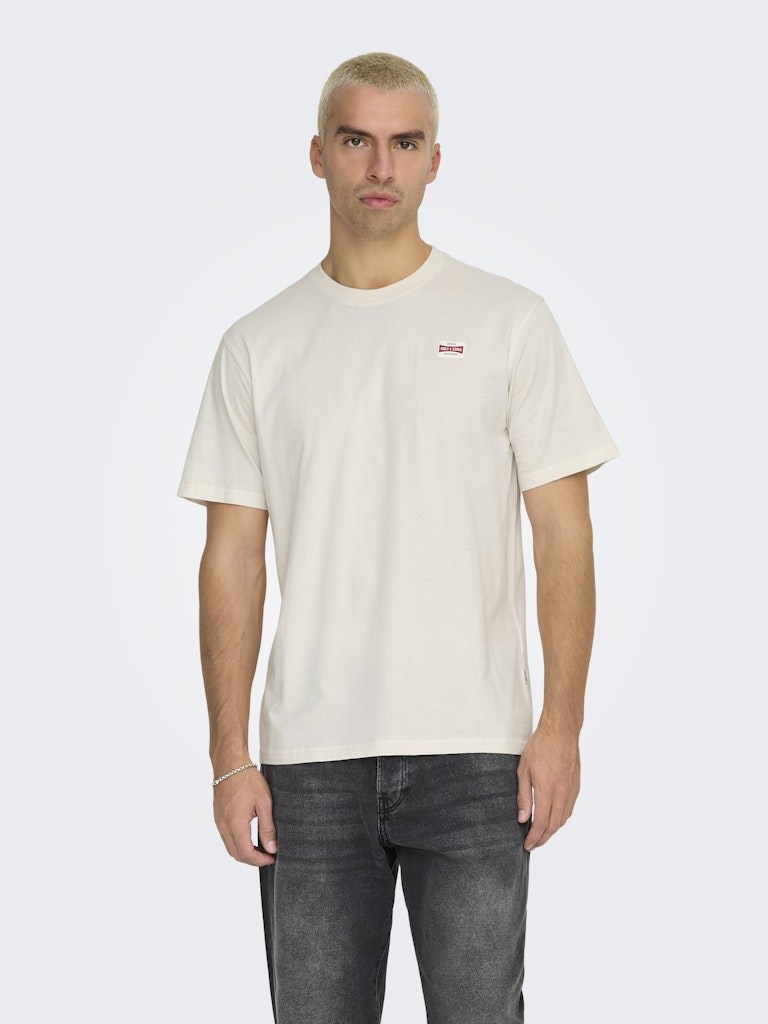 Only & Sons Erkek T-Shirt 22033190 Cloud Dancer