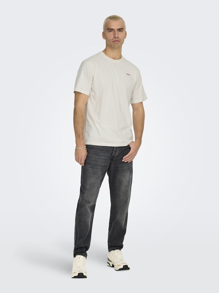 Only & Sons Erkek T-Shirt 22033190 Cloud Dancer