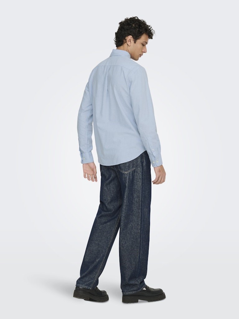 Only & Sons Erkek Gömlek 22034511 Cashmere Blue
