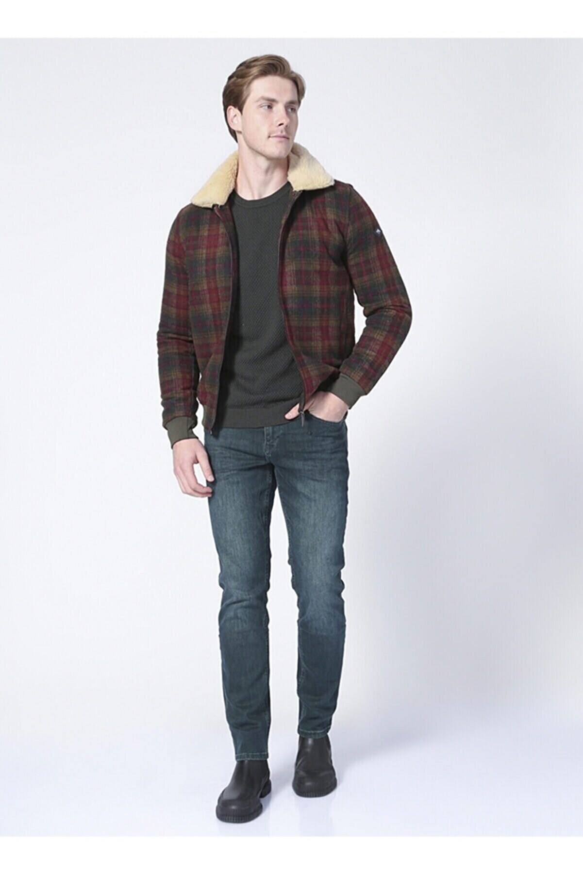 Lee Cooper Erkek Mont 221 LCM 232010 Kahve Ekose