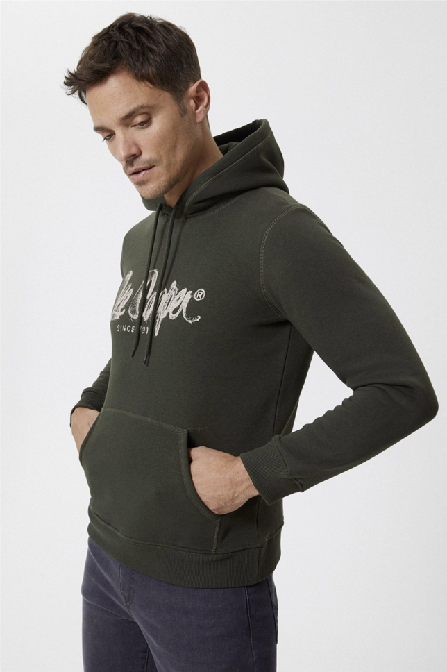 Lee Cooper Erkek S-Shirt 221 LCM 241034 Haki
