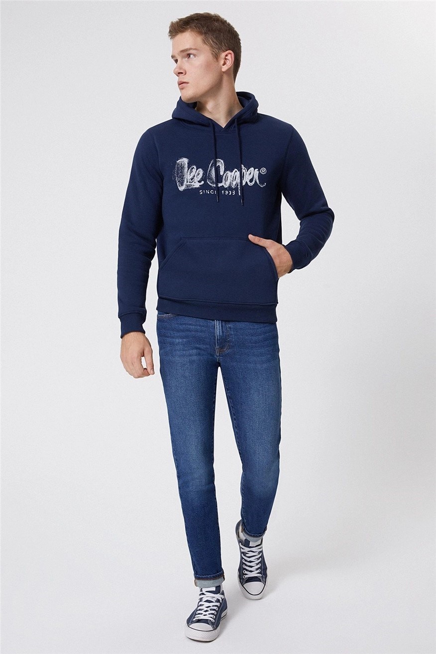 Lee Cooper Erkek S-Shirt 221 LCM 241034 K. İndigo