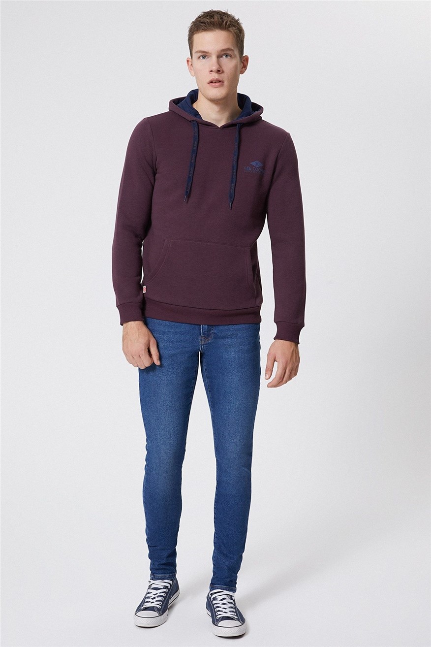 Lee Cooper Erkek S-Shirt 221 LCM 241036 Mürdüm