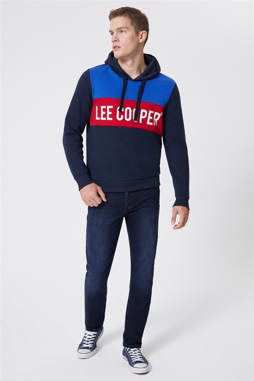 Lee Cooper Erkek S-Shirt 221 LCM 241039 Lacivert