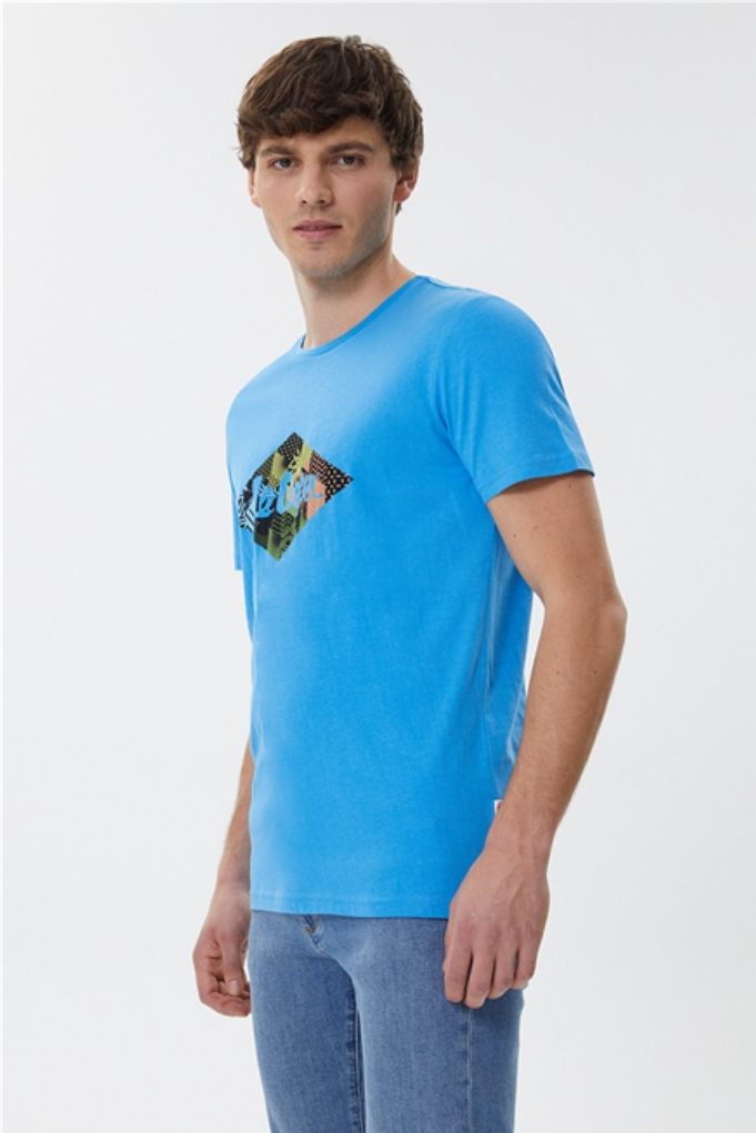 Lee Cooper Erkek T-Shirt 222 LCM 242001 Limon Sarı