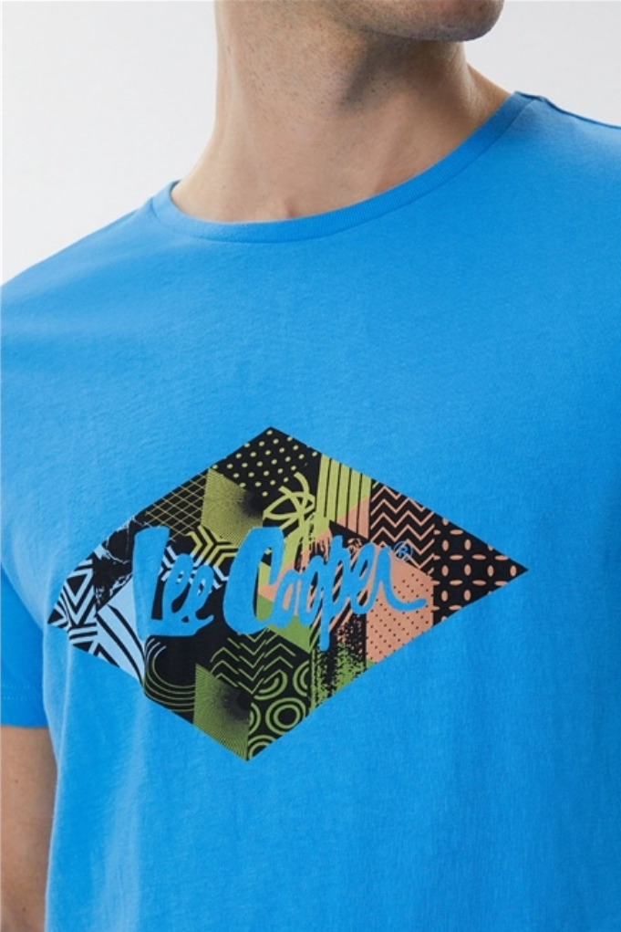 Lee Cooper Erkek T-Shirt 222 LCM 242001 Limon Sarı