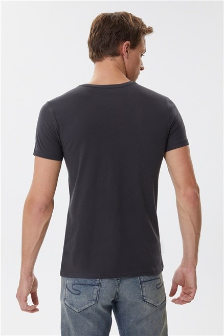 Lee Cooper Erkek T-Shirt 222 LCM 242005 Antrasit