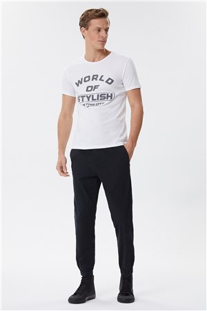 Lee Cooper Erkek T-Shirt 222 LCM 242021 Beyaz
