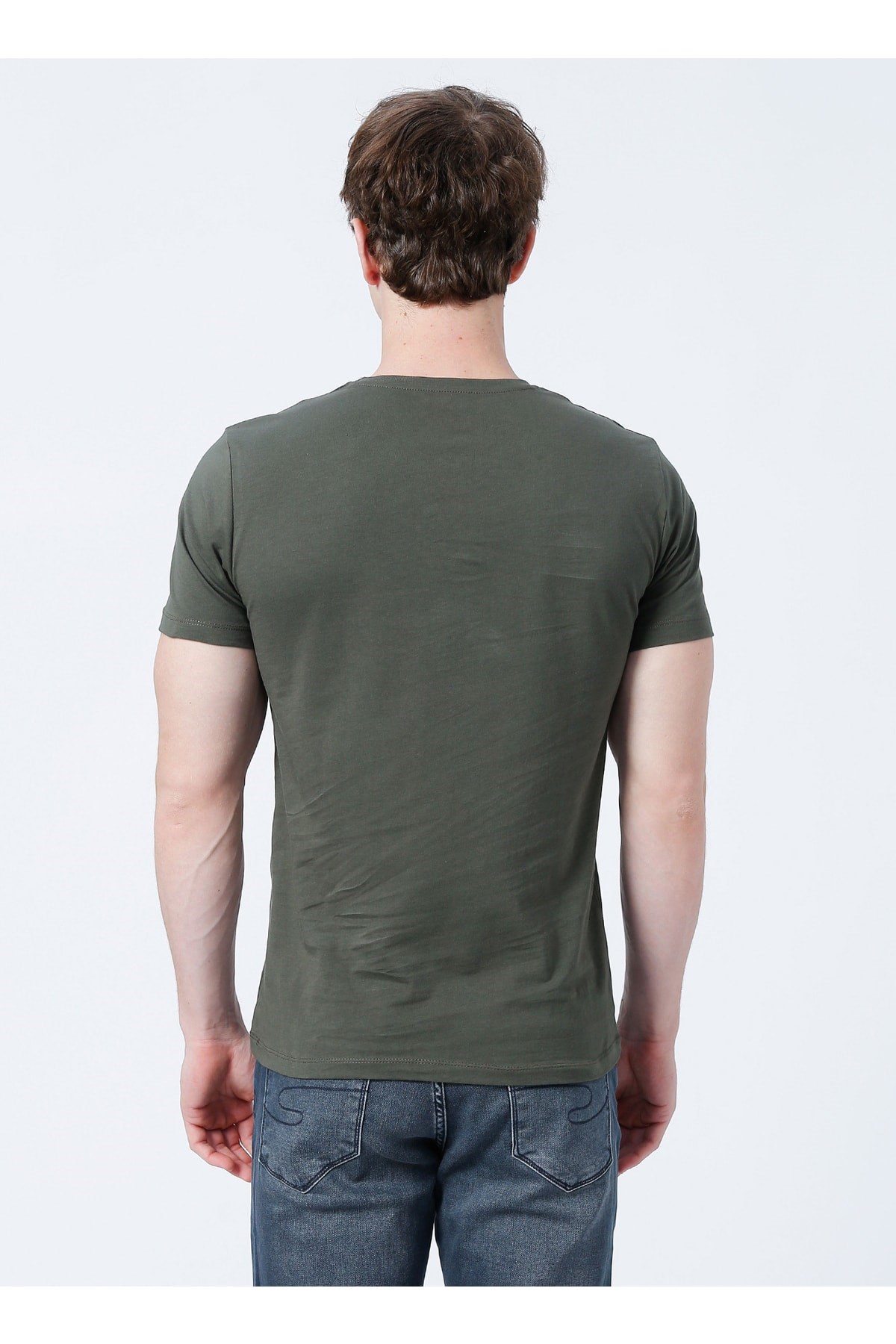 Lee Cooper Erkek T-Shirt 222 LCM 242023 Haki