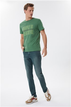 Lee Cooper Erkek T-Shirt 222 LCM 242027 Açık Yeşil