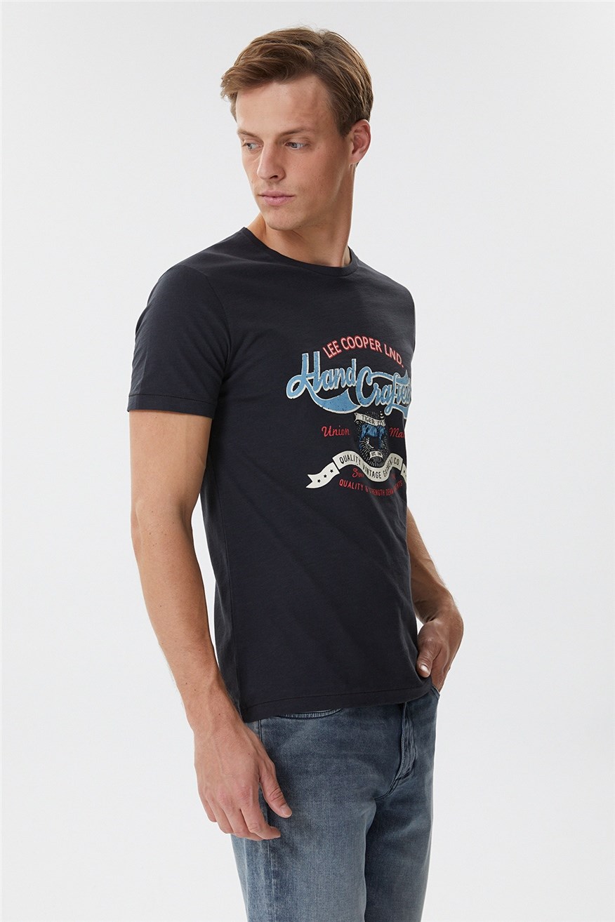 Lee Cooper Erkek T-Shirt 222 LCM 242036 Antrasit