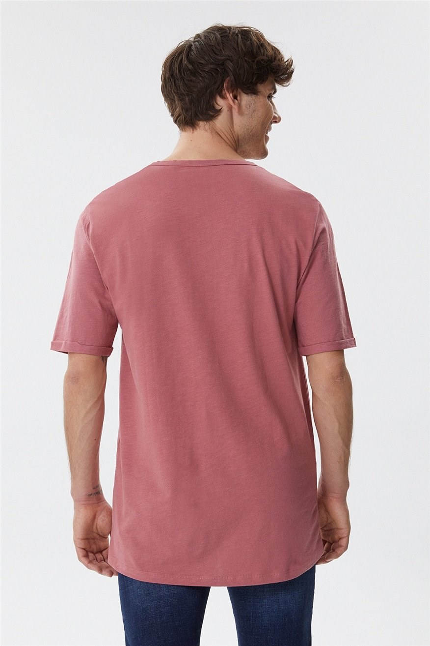 Lee Cooper Erkek T-Shirt 222 LCM 242041 Gül Kurusu