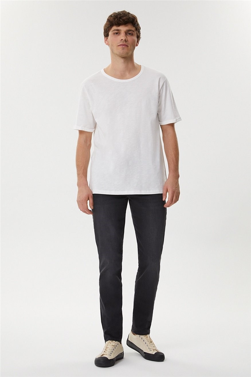 Lee Cooper Erkek T-Shirt 222 LCM 242041 Off Whıte