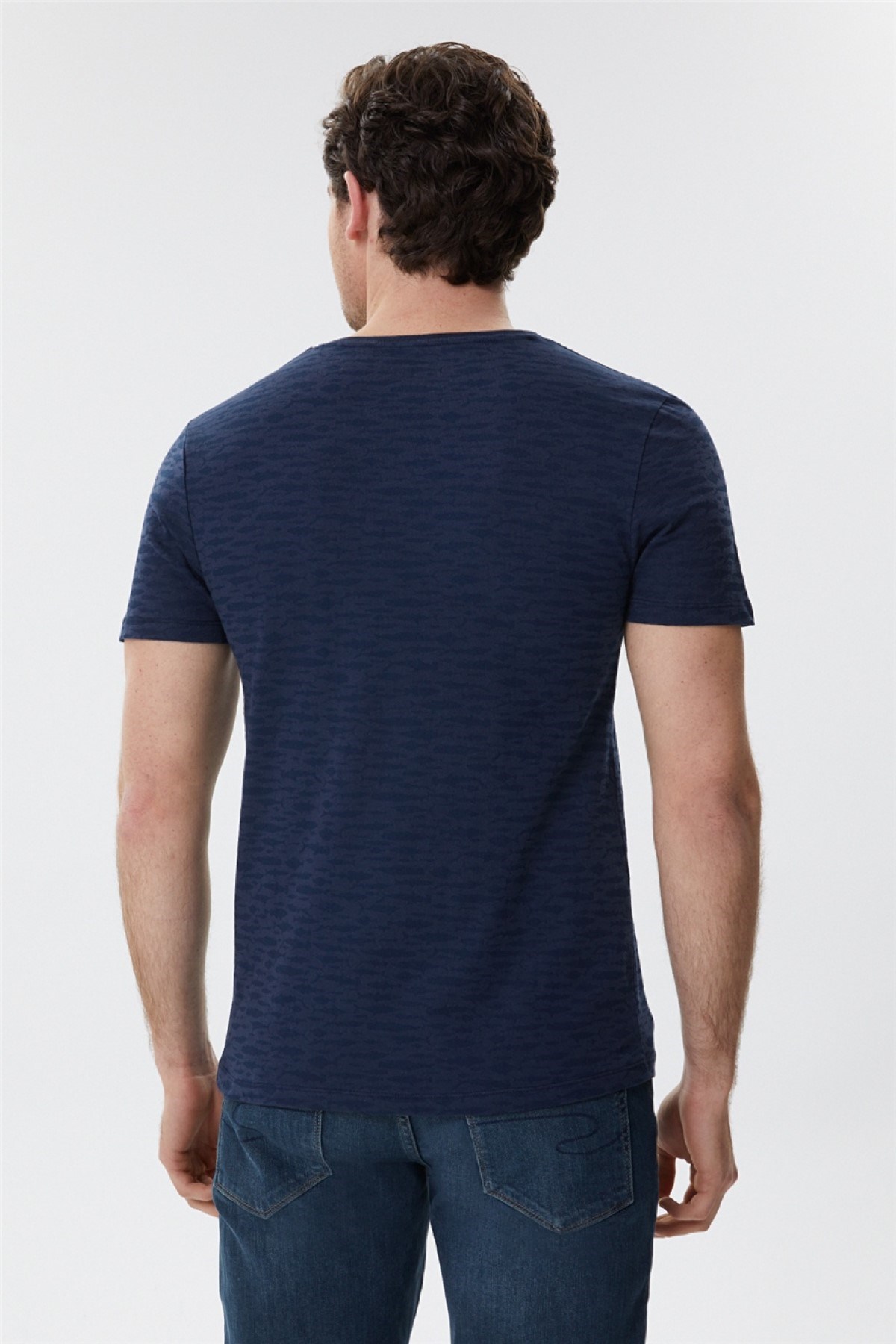 Lee Cooper Erkek T-Shirt 222 LCM 242048 Lacivert
